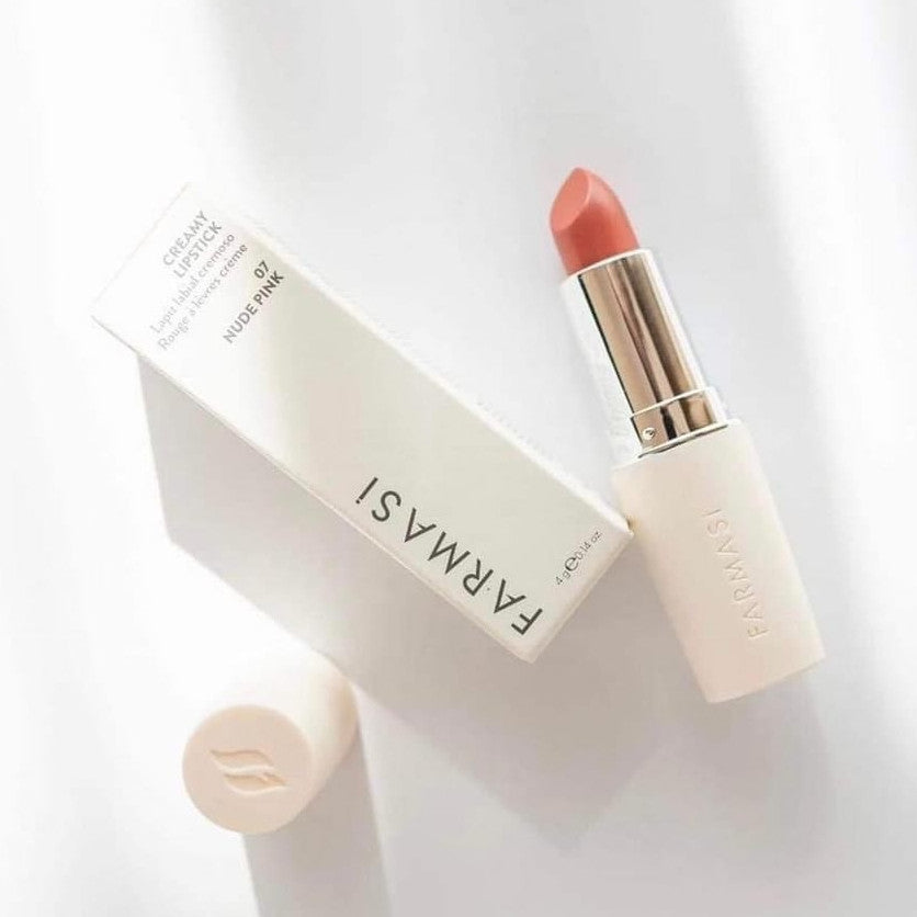 FARMASI Creamy Lipstick Beautiful Full Coverage Hydrating Satiny Rich Color Soft Lips