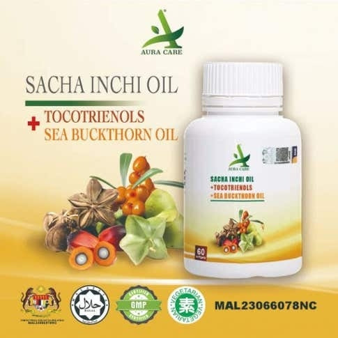 [AURA CARE]  AURACARE SACHA INCHI OIL + TOCOTRIENOLS + SEA BUCKTHORN