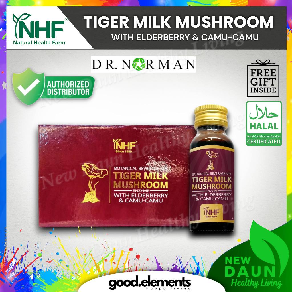 [NHF] - DR NORMAN TIGER  MILK MUSHROOM with ELDERBERRY for lung health