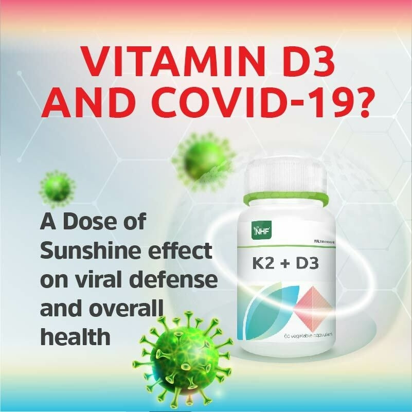 [NHF] - DR NORMAN Vitamin D3 + K2 (60 kapsul) Immunity, Bone Health