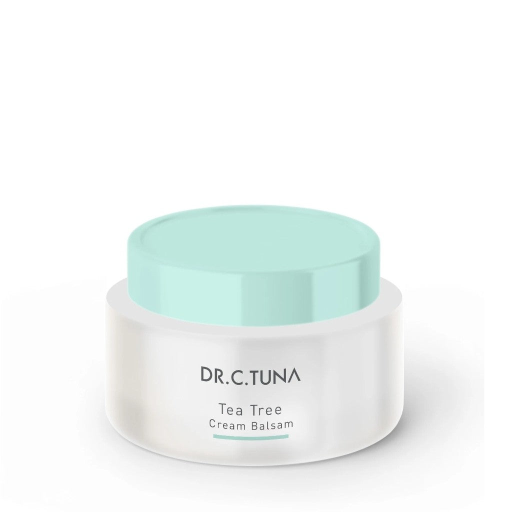 DR. C. TUNA Tea Tree Skin Care Set - Face Wash / Toner / Serum / Face Cream / Cream Balsam (Oily & Blemish-Prone Skin)