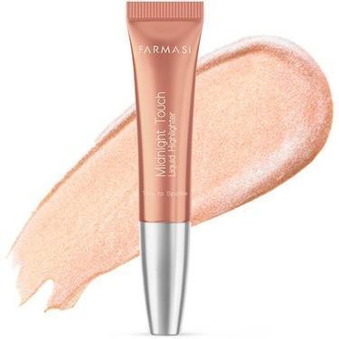 FARMASI Midnight Touch Liquid Blush, Highlighter Pinky Cloud, Time to Sparkle, Drizzled Bronze