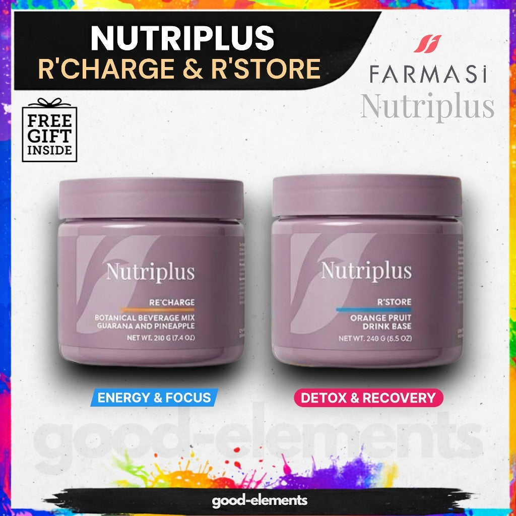 Farmasi Nutriplus R'Charge Energy Booster & R'Store Recovery Support Drink