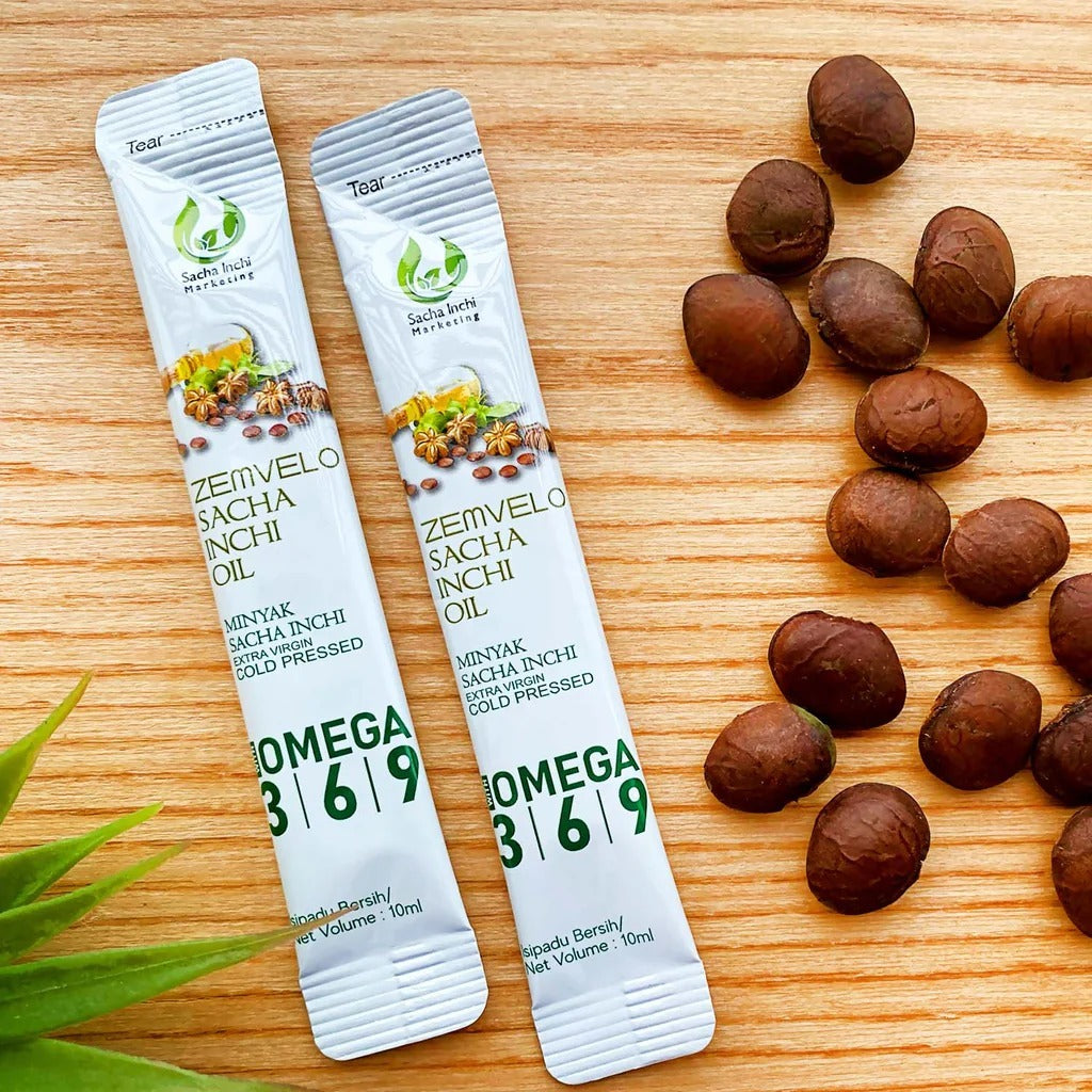[ZEMVELO] SACHA INCHI OIL IN SACHET OMEGA 3 6 9 + VITAMIN E