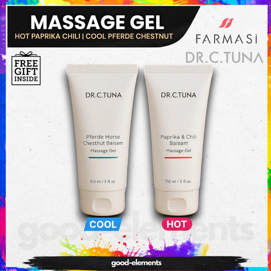 Farmasi Dr C Tuna Massage Gel Series 150ml | Paprika & Chili Balsam / Horse Chestnut Balsam | Warming & Refreshing
