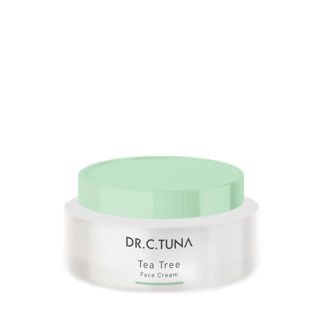 DR. C. TUNA Tea Tree Skin Care Set - Face Wash / Toner / Serum / Face Cream / Cream Balsam (Oily & Blemish-Prone Skin)