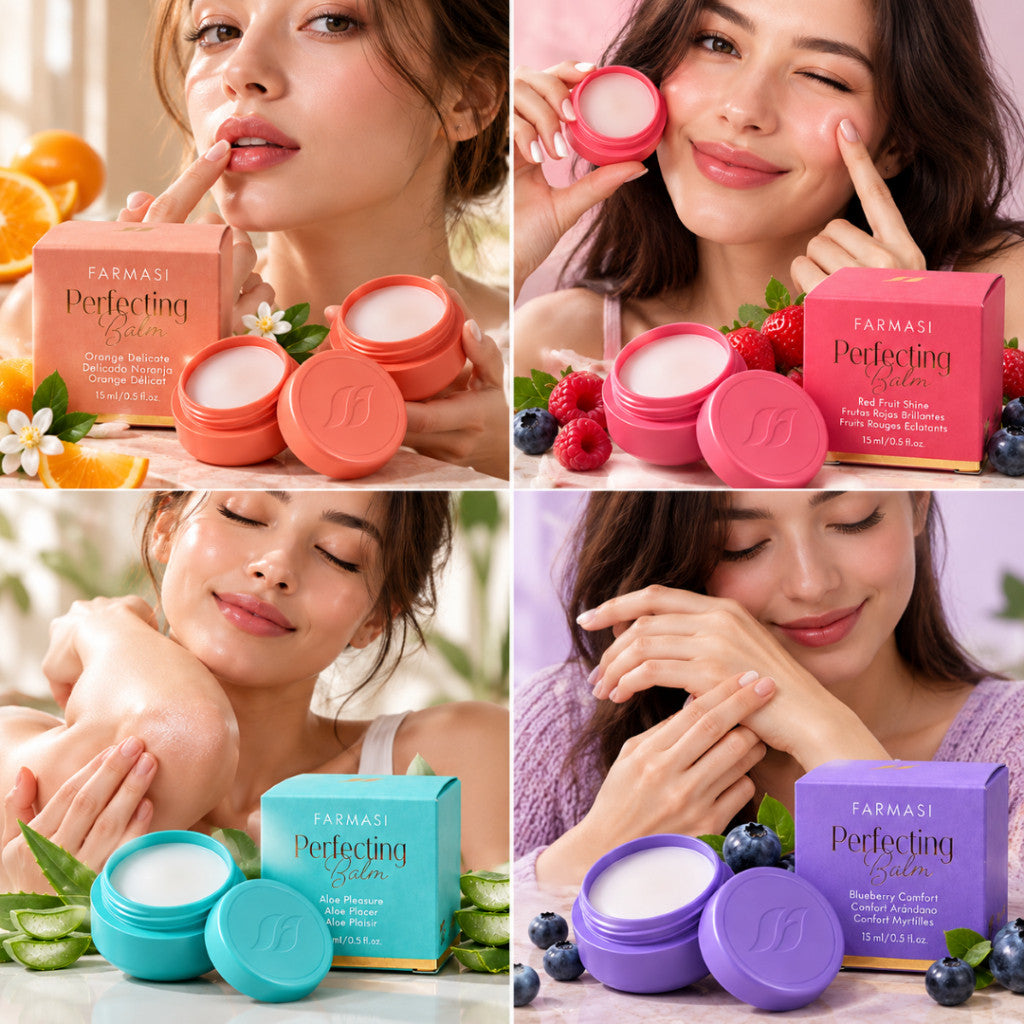 FARMASI Perfecting Balm 15ml | Vitamin E Moisturizing & Nourishing Multi-Purpose Balm