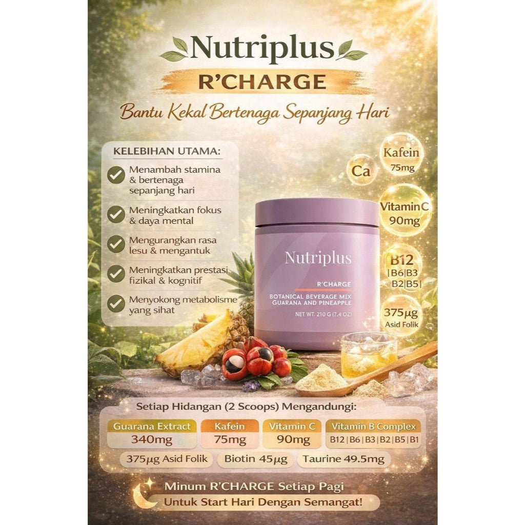 Farmasi Nutriplus R'Charge Energy Booster & R'Store Recovery Support Drink