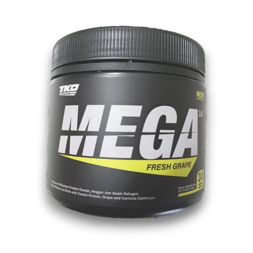 TKO Nutrition Fat Burner MEGA Sport Series | MEGA 3.0 Fresh Grape Supplement Kurus 30 Servings