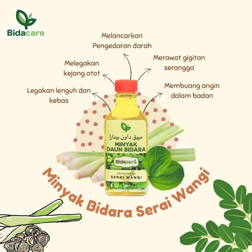 [BIDACARE] MINYAK DAUN BIDARA SERAI WANGI Aromaterapi Ruqyah