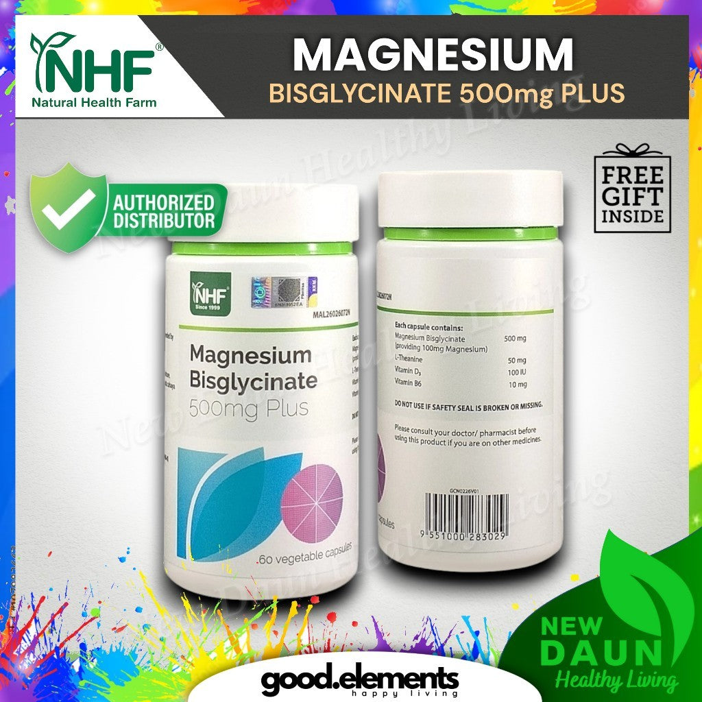 NHF Magnesium Bisglycinate (500mg Plus x 60 Capsules)