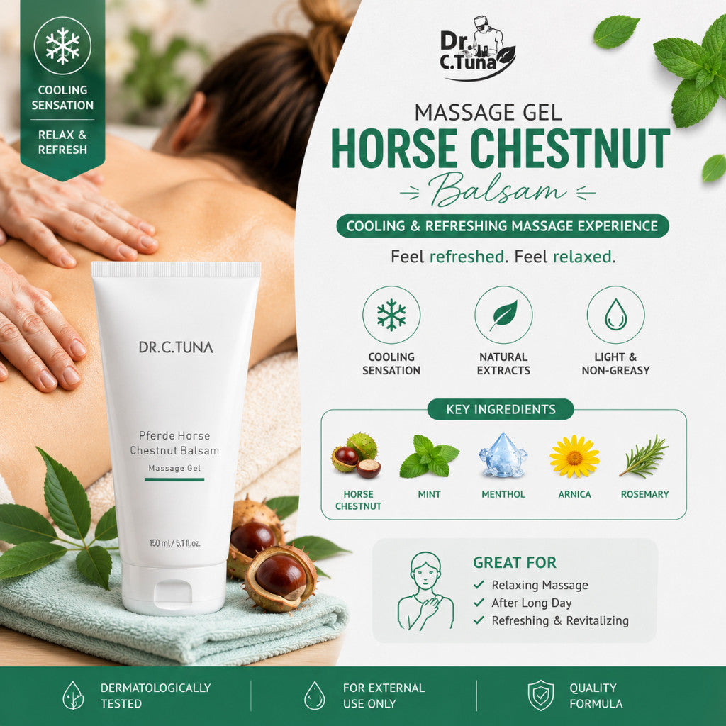 Farmasi Dr C Tuna Massage Gel Series 150ml | Paprika & Chili Balsam / Horse Chestnut Balsam | Warming & Refreshing