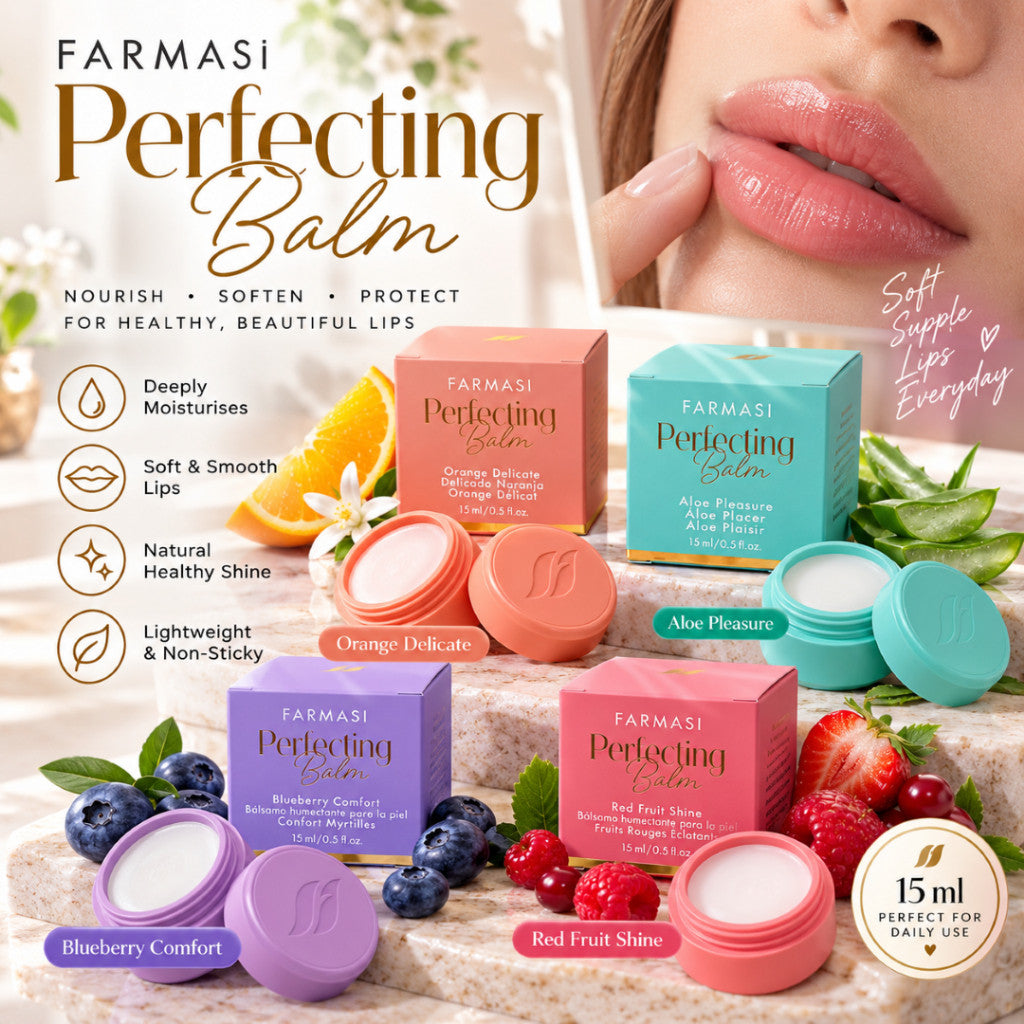 FARMASI Perfecting Balm 15ml | Vitamin E Moisturizing & Nourishing Multi-Purpose Balm