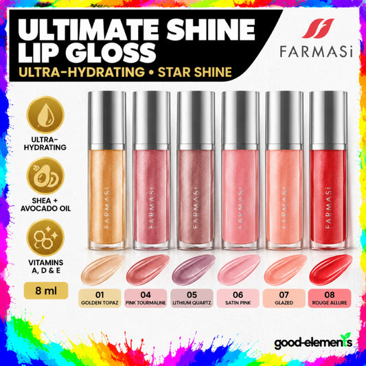 FARMASI Ultimate Shine Lip Gloss 8ml | Hydrating Gloss