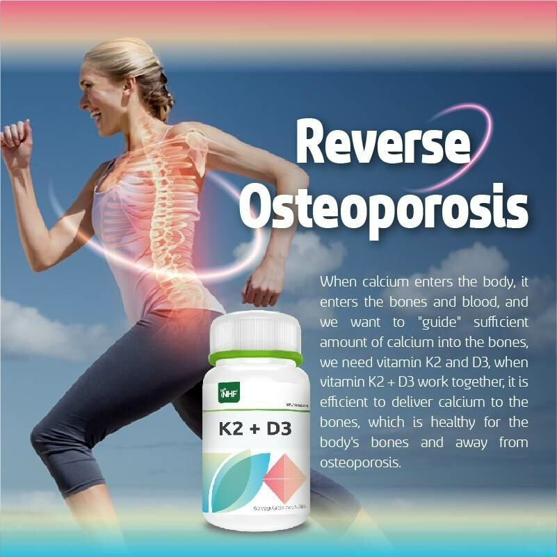 [NHF] - DR NORMAN Vitamin D3 + K2 (60 kapsul) Immunity, Bone Health