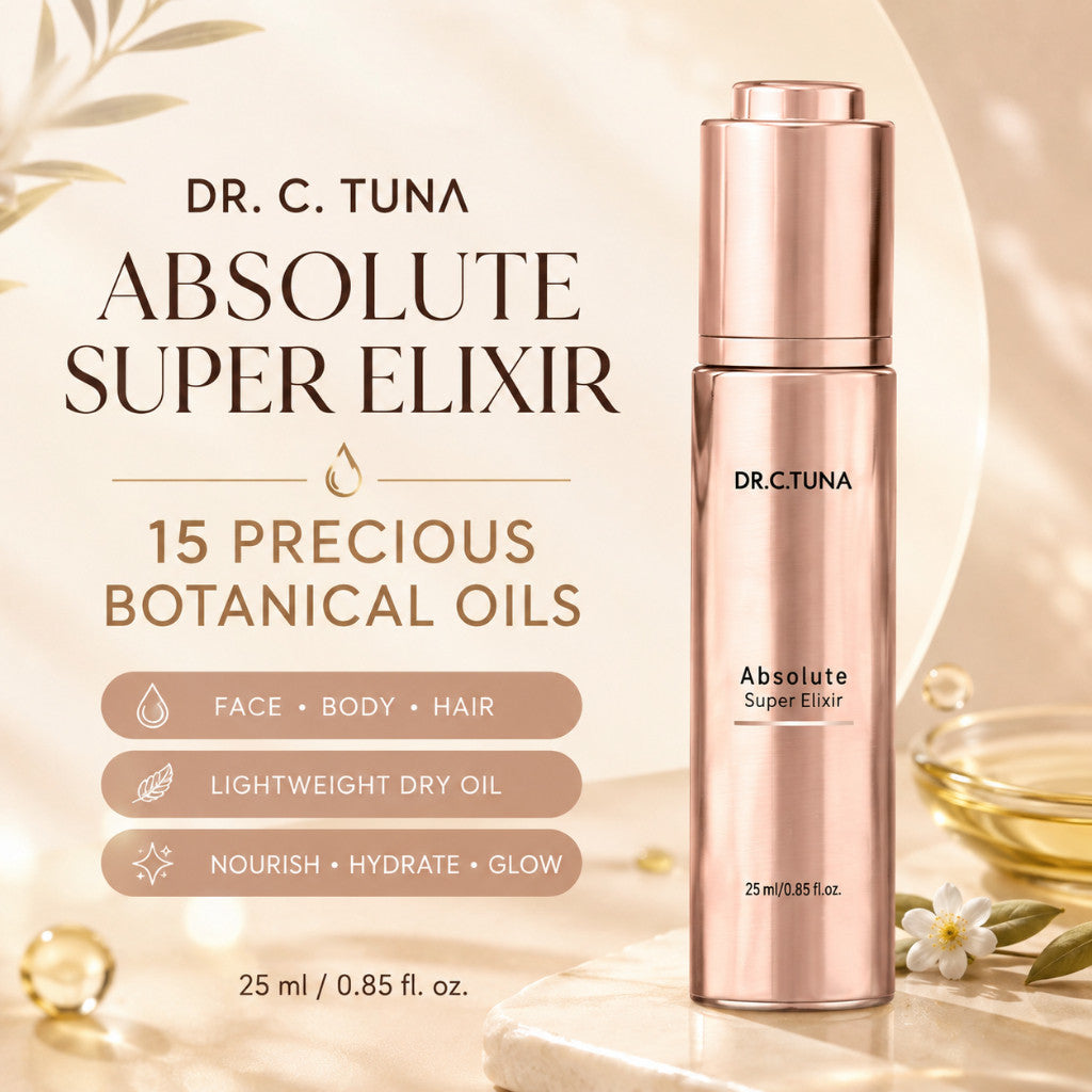 FARMASi DR.C.TUNA Absolute Super Elixir 25ml | Multipurpose Facial Oil Face Body Hair | Nourishing Moisturizing