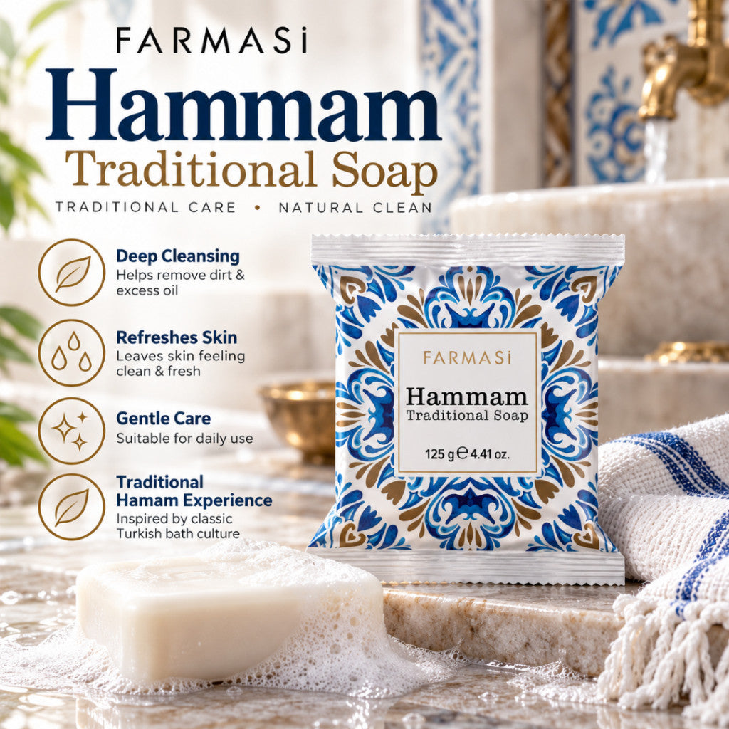 FARMASI Hammam Traditional Soap 125g – Turkish Hammam Bath Soap