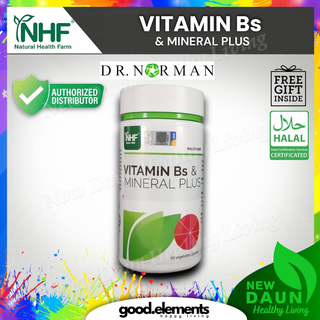 [NHF] - DR NORMAN Vitamin Bs & Mineral Plus 60 Capsules | Vitamin B Complex