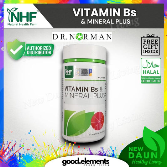 [NHF] - DR NORMAN Vitamin Bs & Mineral Plus 60 Capsules | Vitamin B Complex