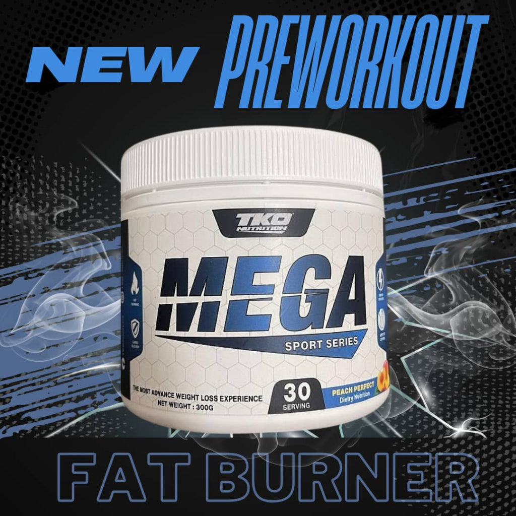 TKO Nutrition Fat Burner MEGA Sport Series | MEGA 3.0 Fresh Grape Supplement Kurus 30 Servings
