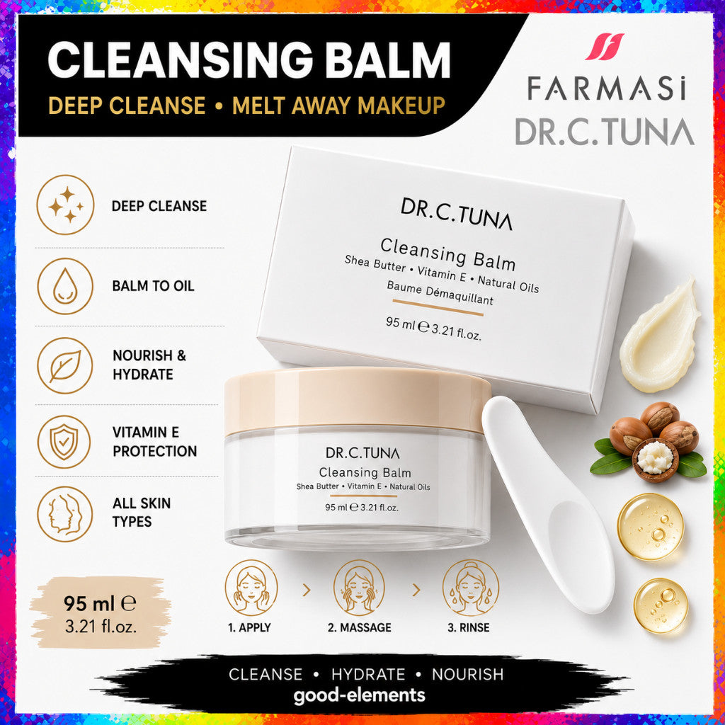 FARMASi DR C TUNA Cleansing Balm 95ml Natural Oil Deep Cleanse