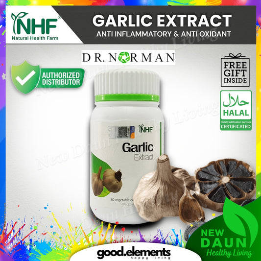 [NHF] - DR NORMAN Black Garlic Extract | Ekstrak Bawang Putih Hitam (60 Capsules)