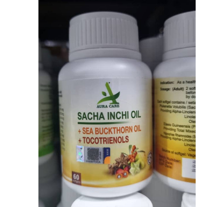 [AURA CARE]  AURACARE SACHA INCHI OIL- TOCOTRIENOLS | PLUS VITAMIN E | HABBATUSSAUDA