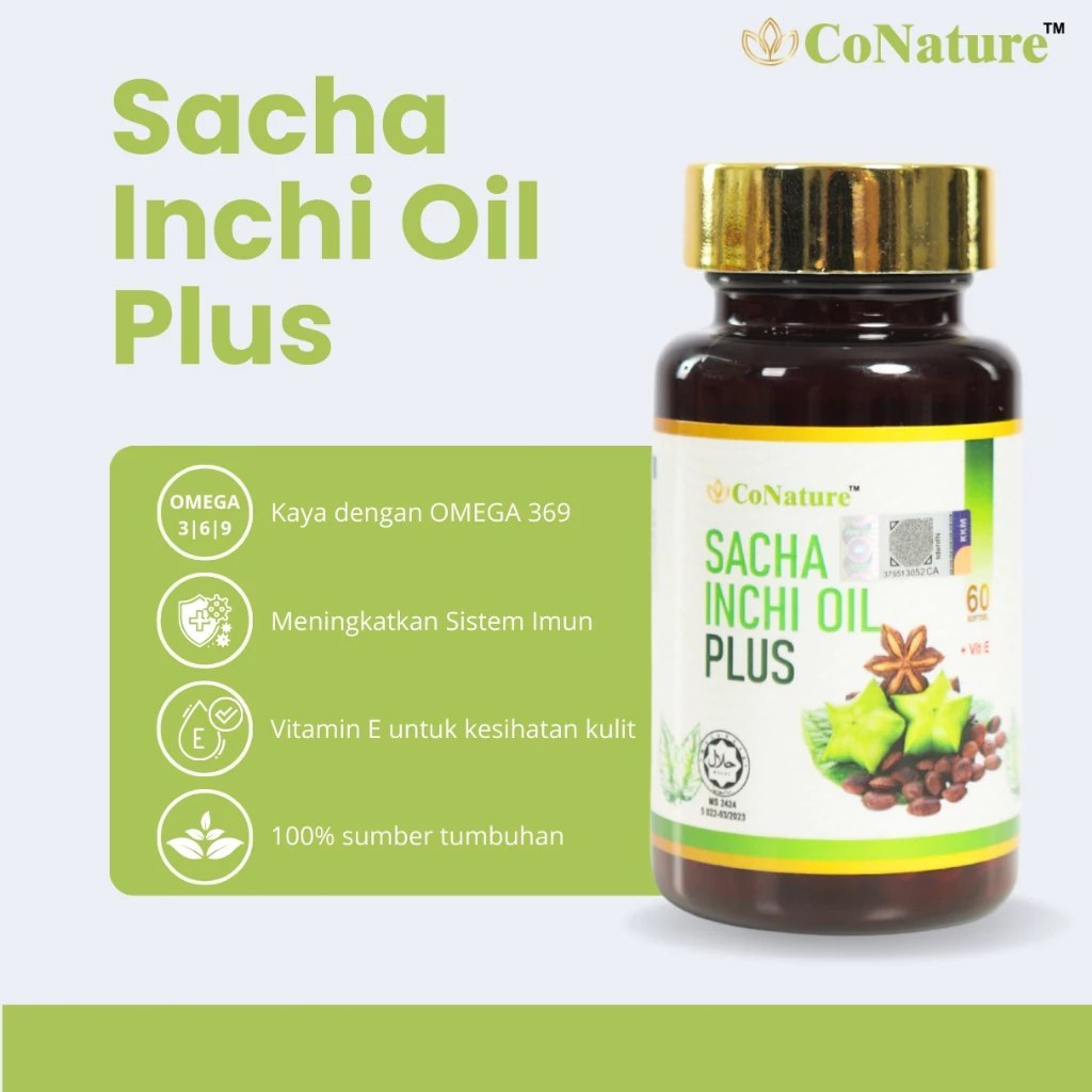 [CONATURE] SACHA INCHI PLUS | SACHA INCHI + TOCOTRIENOLS+ SEABUCKTHORN | HABBATUS SAUDA + TOCOTRIENOLS