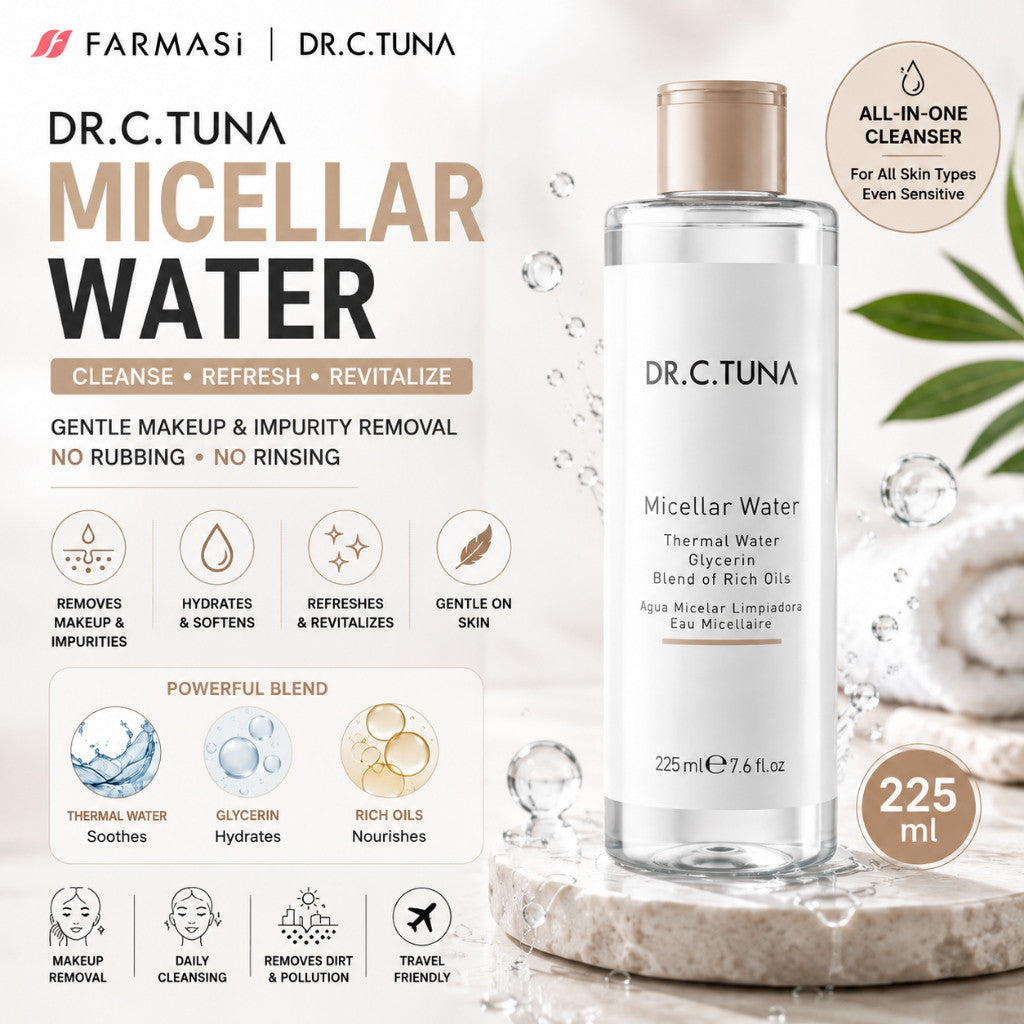 FARMASi Dr. C. Tuna Micellar Water 225 ml Make Up Remover