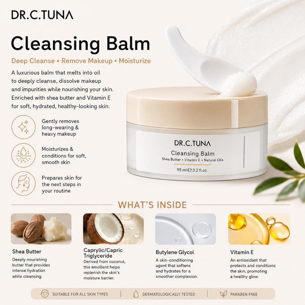 FARMASi DR C TUNA Cleansing Balm 95ml Natural Oil Deep Cleanse