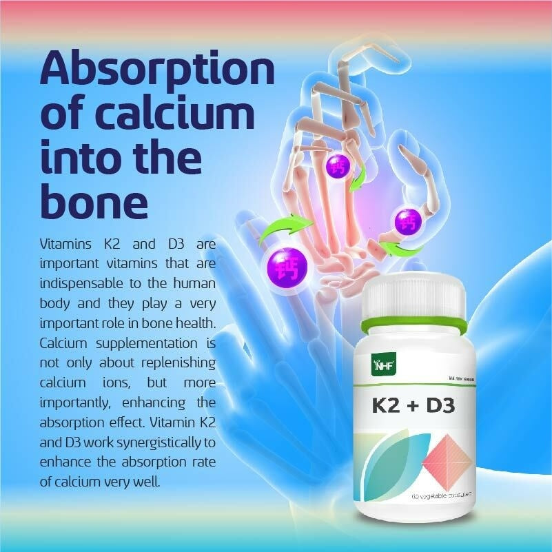 [NHF] - DR NORMAN Vitamin D3 + K2 (60 kapsul) Immunity, Bone Health