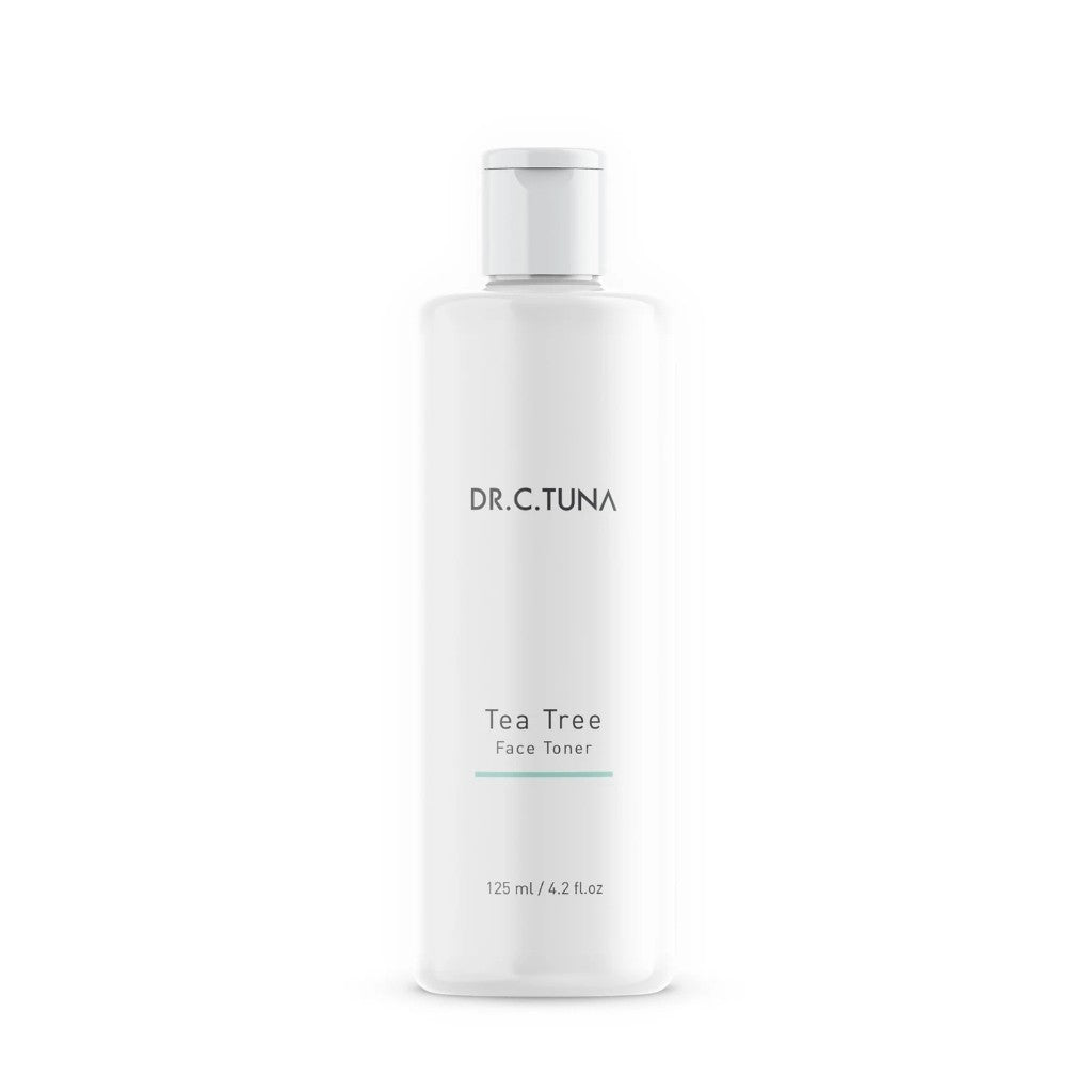 DR. C. TUNA Tea Tree Skin Care Set - Face Wash / Toner / Serum / Face Cream / Cream Balsam (Oily & Blemish-Prone Skin)