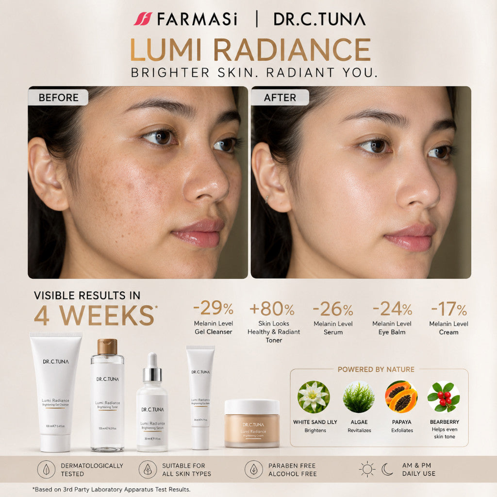 FARMASi Dr C Tuna LUMI RADIANCE BRIGHTENING SERIES Skincare Mencerahkan kulit
