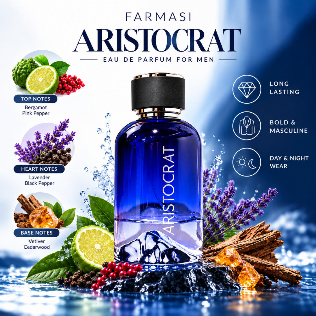 FARMASI Men's Eau de Parfum EDP Perfume | Aristocrat, Baoli, His Power, Masculine, No.70 & Noir Temptation