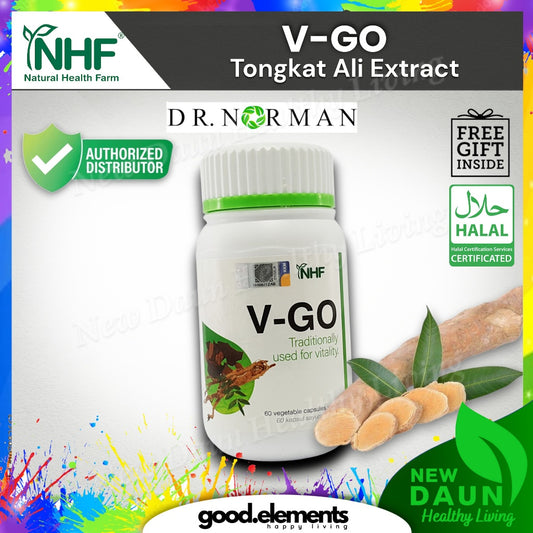 [NHF] - DR NORMAN KAPSUL V-GO Tongkat Ali 500mg x 60 Kapsul - MAL20000640T