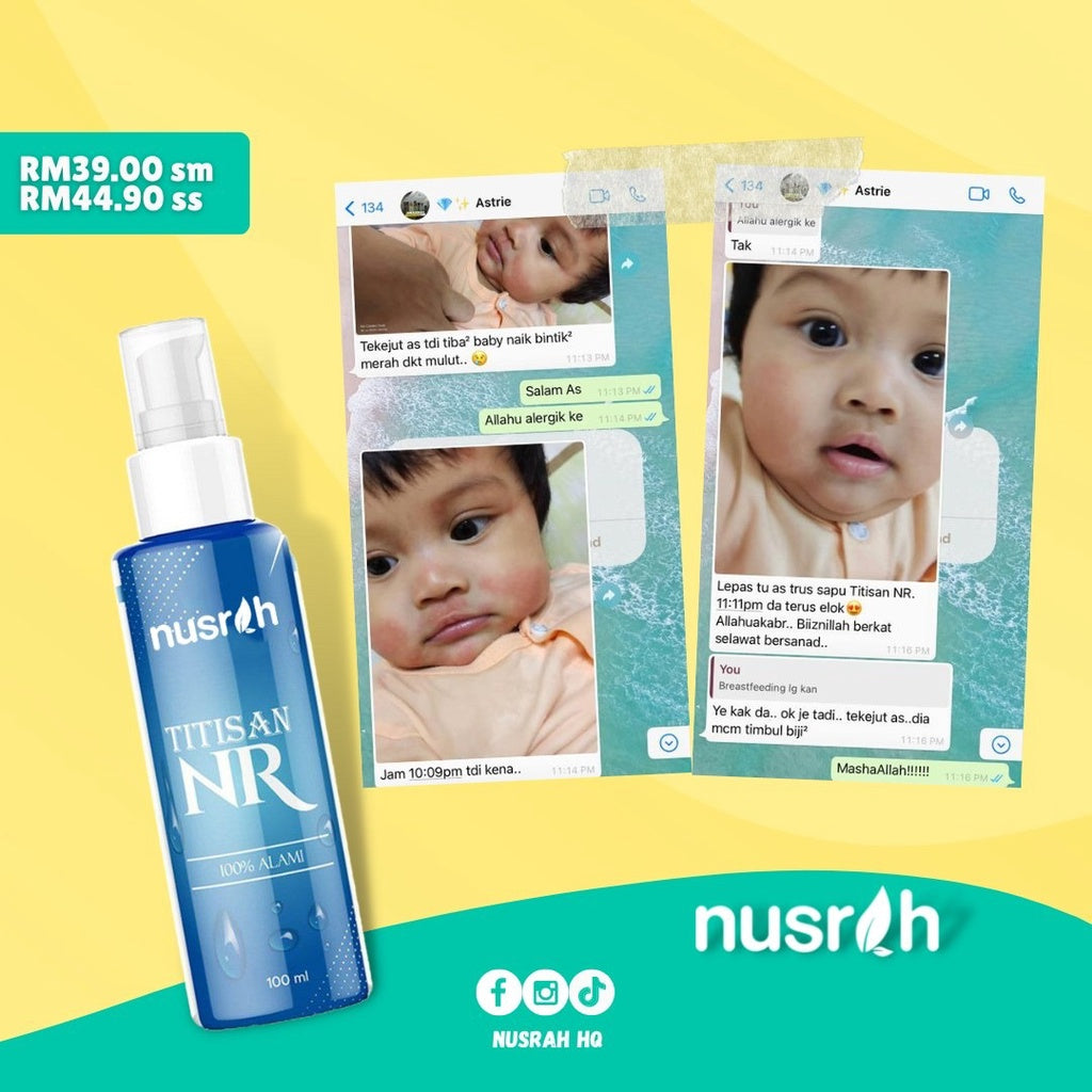 [NUSRAH] Titisan Terapi NR Alami Khasiat Air Alkali minum mandi luaran dalaman immune detox