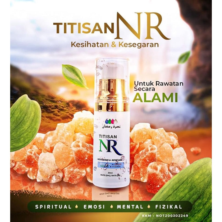 [NUSRAH] Titisan Terapi NR Alami Khasiat Air Alkali minum mandi luaran dalaman immune detox