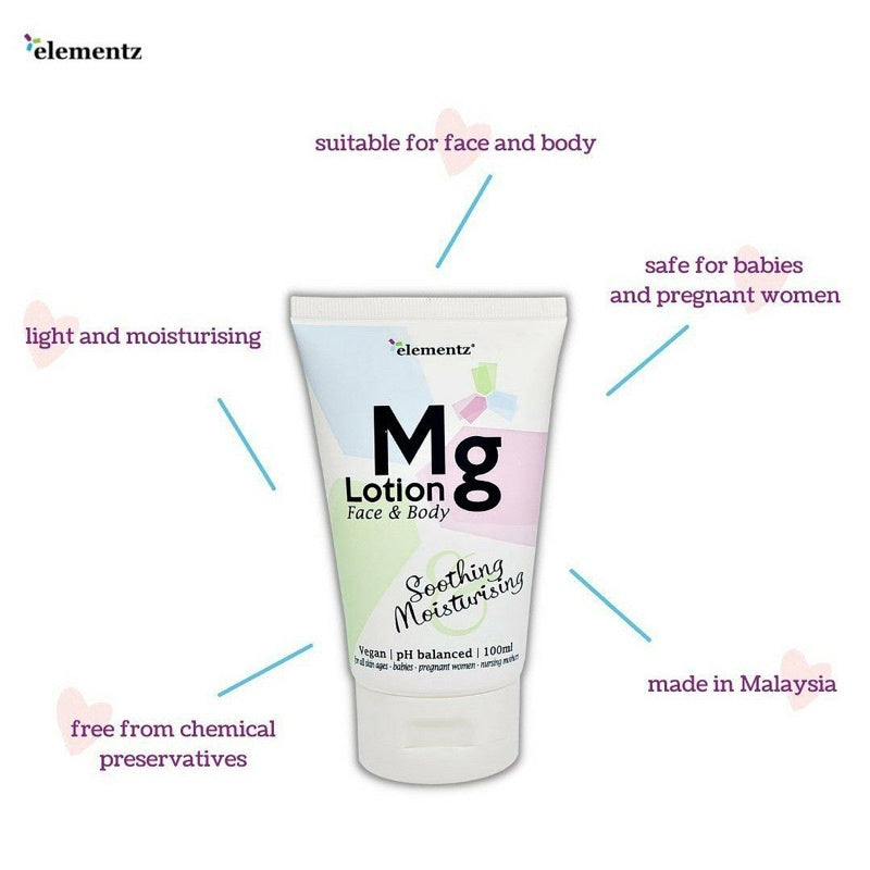 [ELEMENTZ] MG LOTION Losyen Magnesium Lotion skin moisturizer rejuvenating relax stress reliever