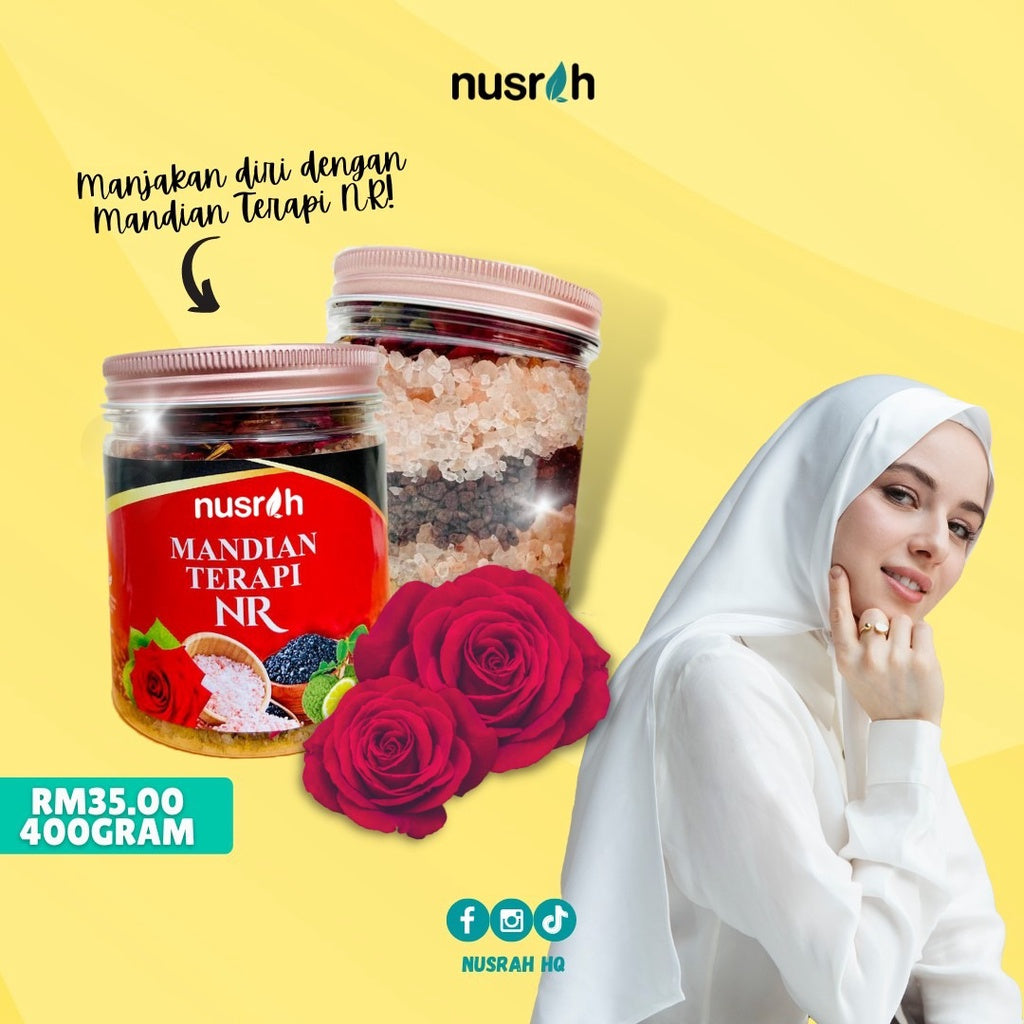 [NUSRAH] Garam Bukit Hitam Pink Mandian Terapi NR Herbal Organic Detox Himalaya Salt | Pati Bunga