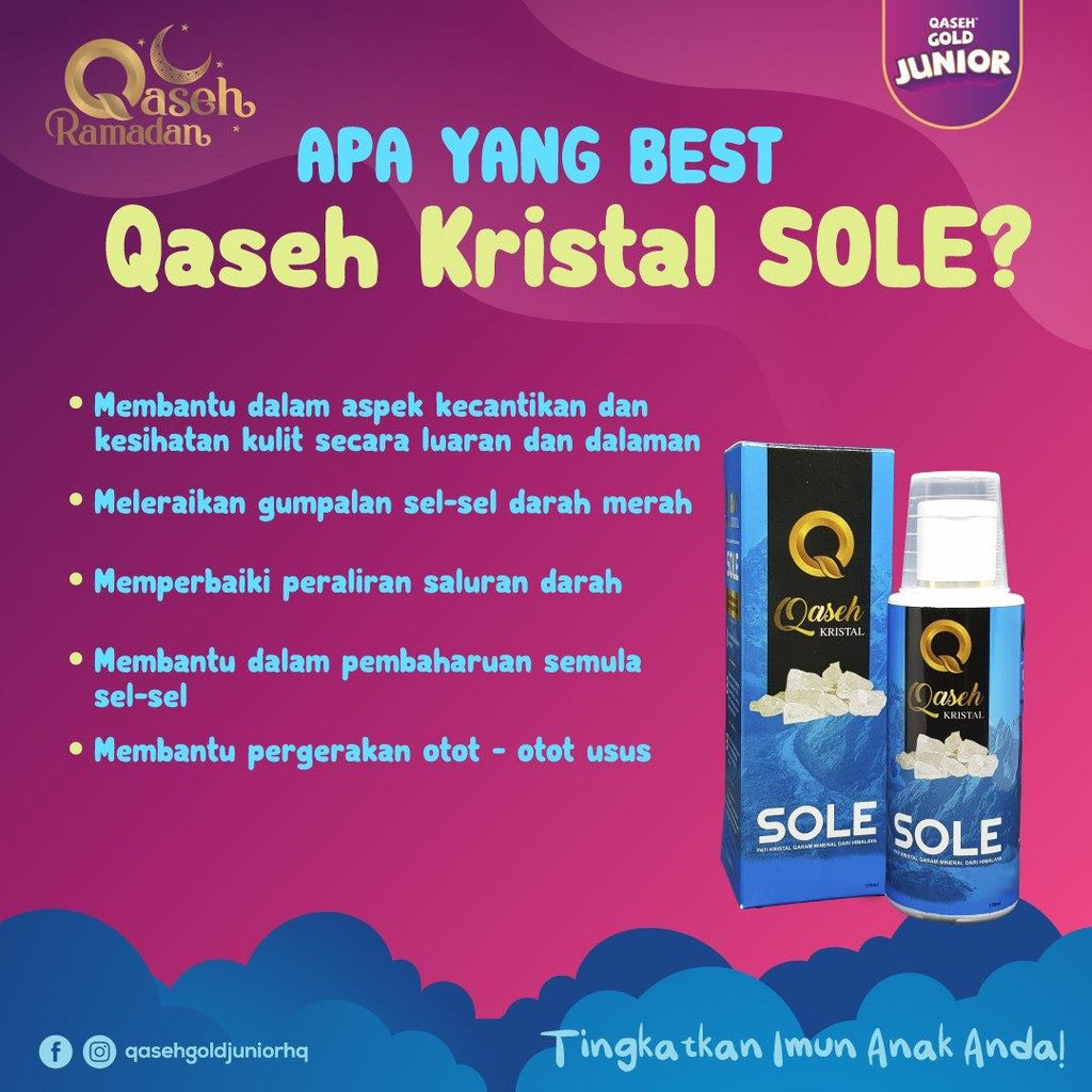 [QASEH GOLD] Kristal Sole Pati Garam Kristal Mineral Himalaya by Ana Edar