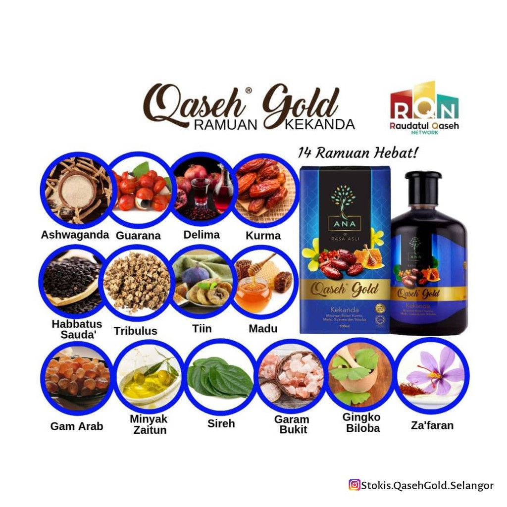 [QASEH GOLD] PREMIER | KEKANDA | ADINDA 500ml by ANA EDAR