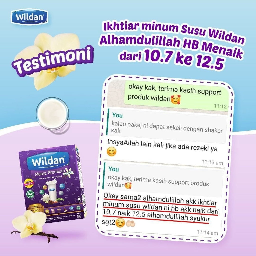 [WILDAN] MAMA PREMIUM Susu ibu mengandung kawal GDM khasiat penuh