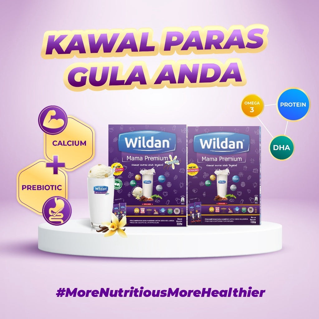 [WILDAN] MAMA PREMIUM Susu ibu mengandung kawal GDM khasiat penuh