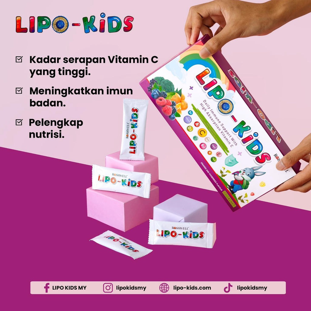 LIPO KIDS TRIPLE ACTION MULTIVITAMIN PROBIOTICS FOR KIDS Liposomal Vitamin C Probiotic Good Taste
