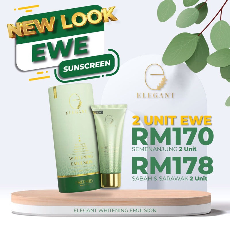 [ELEGANT] Whitening EWE | Night Cream ENRC | Jeju Cleanser EJC | Scrub ECFS | Serum EADOS | Lipglass