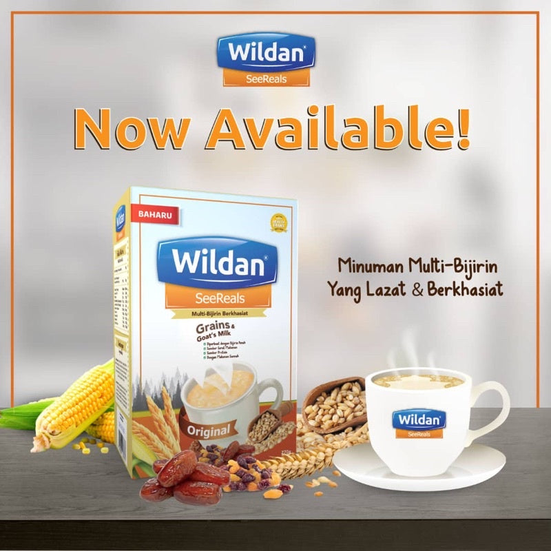 [WILDAN] SEEREALS Susu Kambing Cereals Minuman Multi-Bijirin Goat Milk Bijirin Kenyang Sarapan