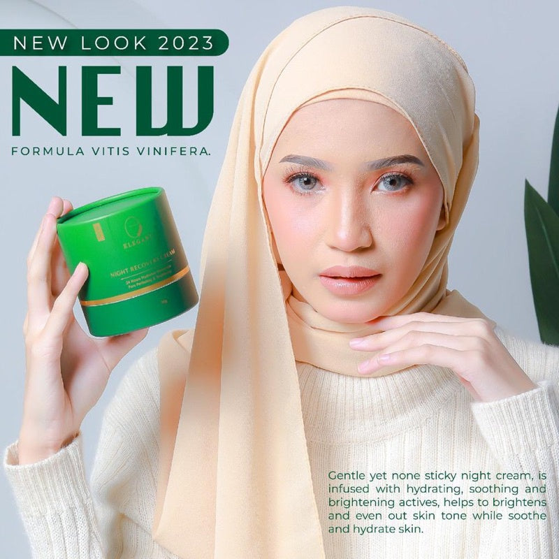 [ELEGANT] Whitening EWE | Night Cream ENRC | Jeju Cleanser EJC | Scrub ECFS | Serum EADOS | Lipglass