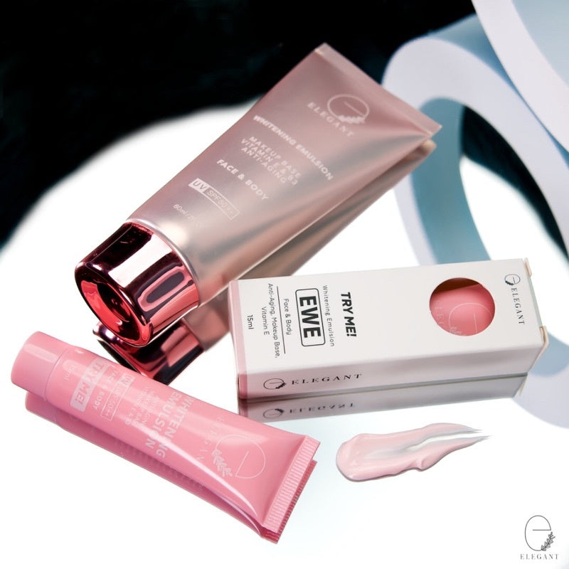 [ELEGANT] TRAVEL/ TRIAL SET mini (WITENING EMULSION, NIGHT CREAM ENRC, JEJU CLEANSER, ECFS FACE SCRUB)