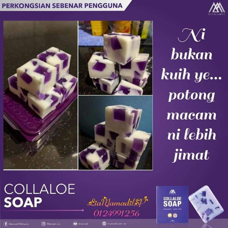 [MAMADIL] MEDIL Sabun Collaloe [MAMADIL] 100g Collaloe Soap Medil Sabun muka dan badan mencerah kulit
