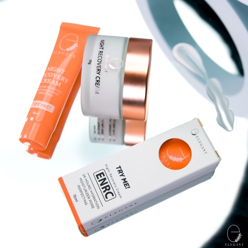 [ELEGANT] TRAVEL/ TRIAL SET mini (WITENING EMULSION, NIGHT CREAM ENRC, JEJU CLEANSER, ECFS FACE SCRUB)